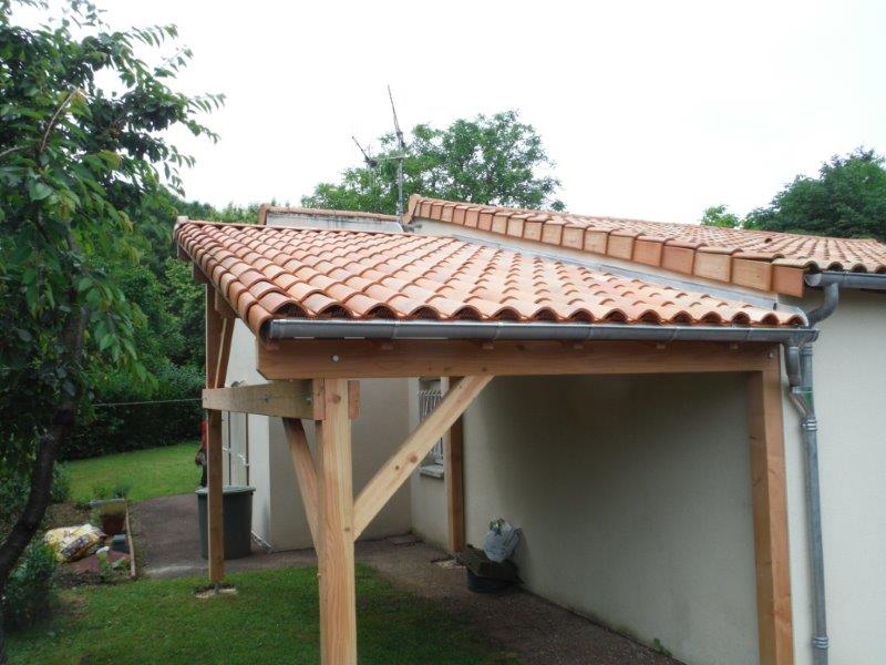 Préau en bois douglas en Vienne (86)